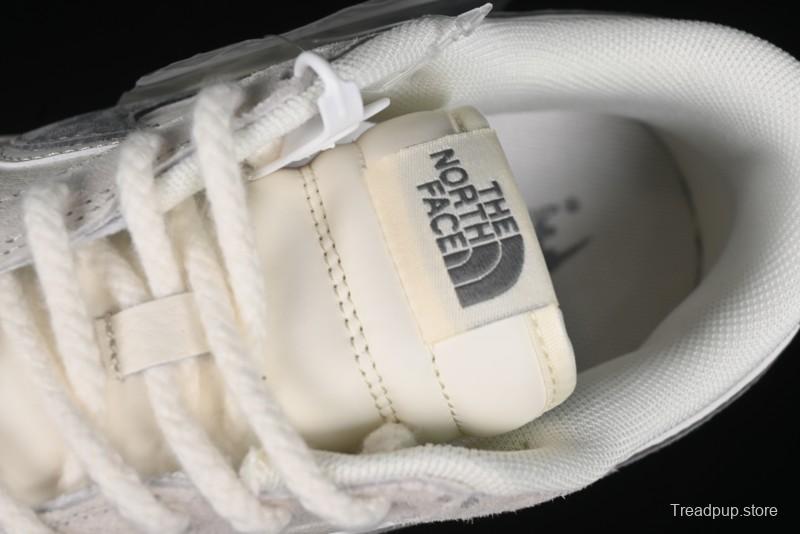 Nike SB Dunk Low The North Face Collaboration - Grey Pigskin Navy Swoosh Anniversary Custom Low-Top Casual Skate Shoes - SJ1089-009