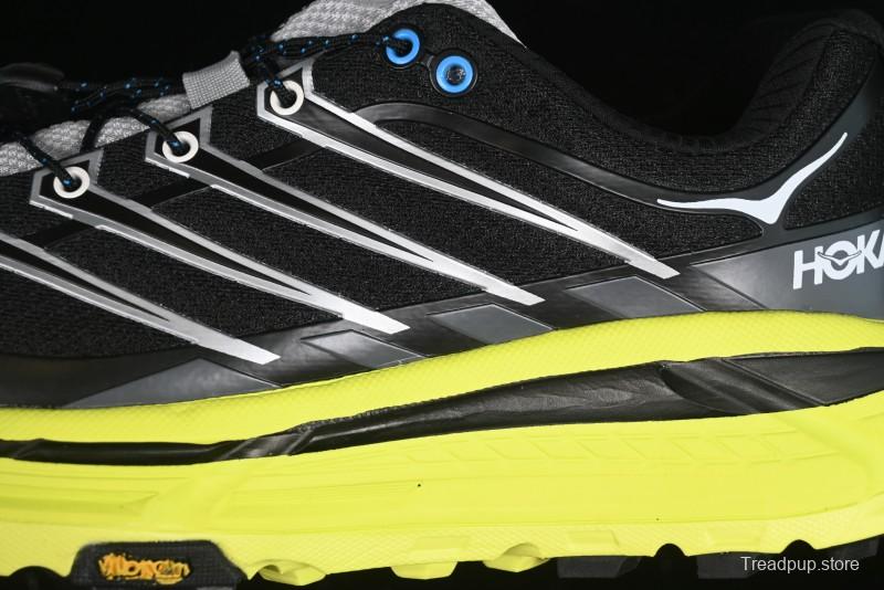 Hoka Mafate Three 2 Ultra-Lightweight Cushioned Trail Running Shoes with Vibram Outsole - 1141572 BHK