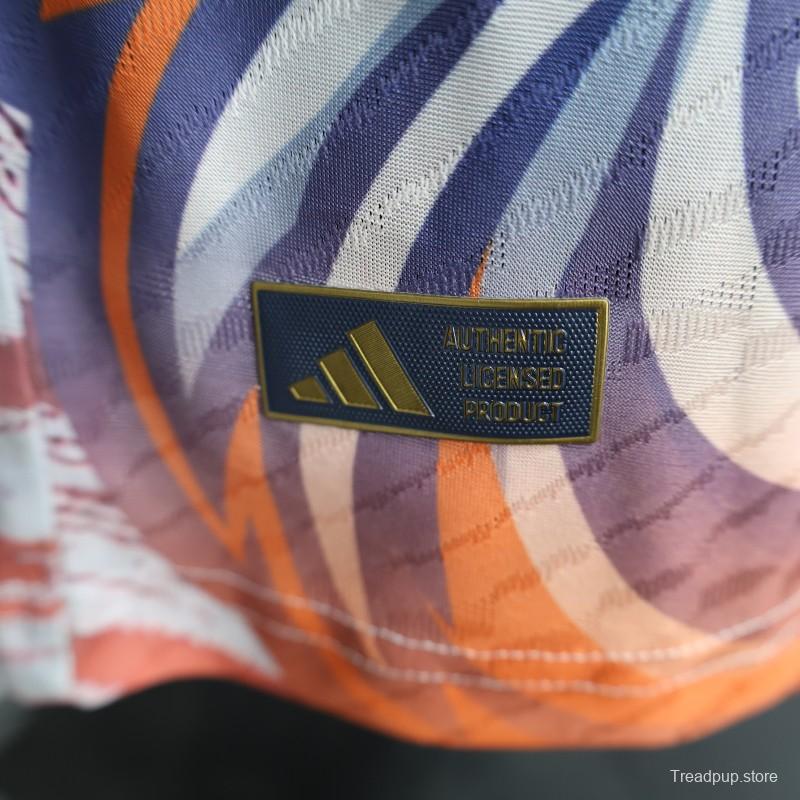 Player Version 25/26 Liverpool Blue with Orange Flaming Bird Special Jersey