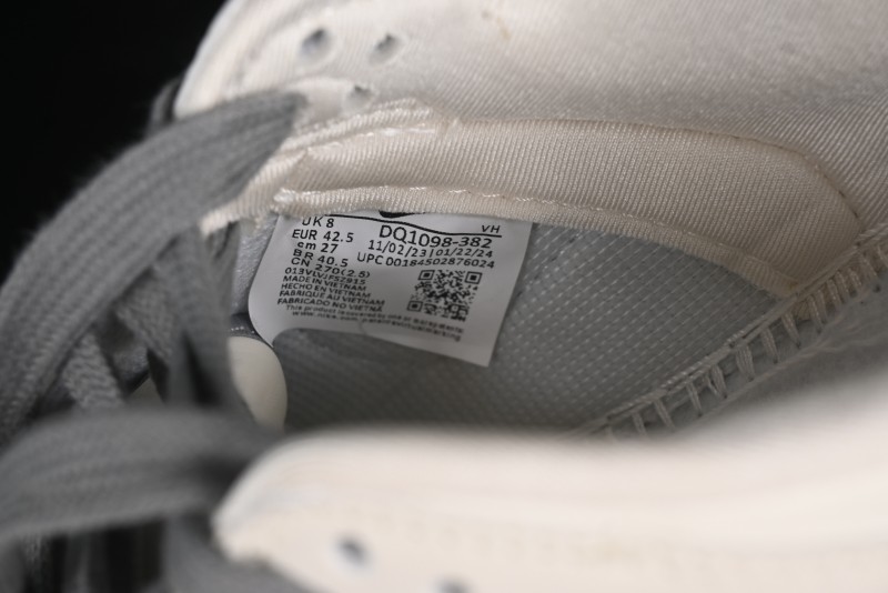 Nike SB Dunk Low Stussy Collaboration - Off White Dark Grey Swoosh Anniversary Custom Low-Top Casual Skate Shoes - DQ1098-382