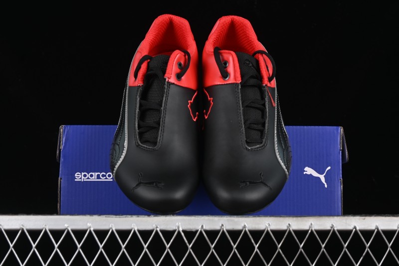 Puma Sparco Future Round Toe Lace-Up Low-Top Lifestyle Casual Shoes in Leather and Fabric - 307889-03