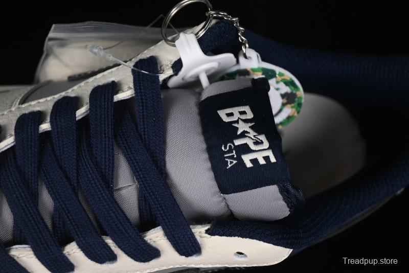 Nike Air Force 1 '07 Low Bape Collaboration - Deep Blue Grey Low-Top Casual Sneakers BB6566-206