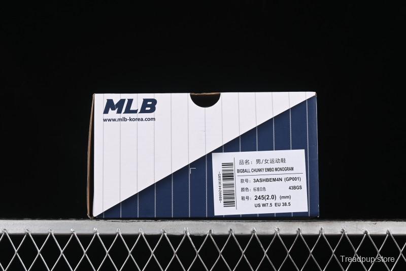 New York Yankees MLB Bigball Chunky Embo Monogram Thick Sole Sandals - 3ASHBEM4N43BGS