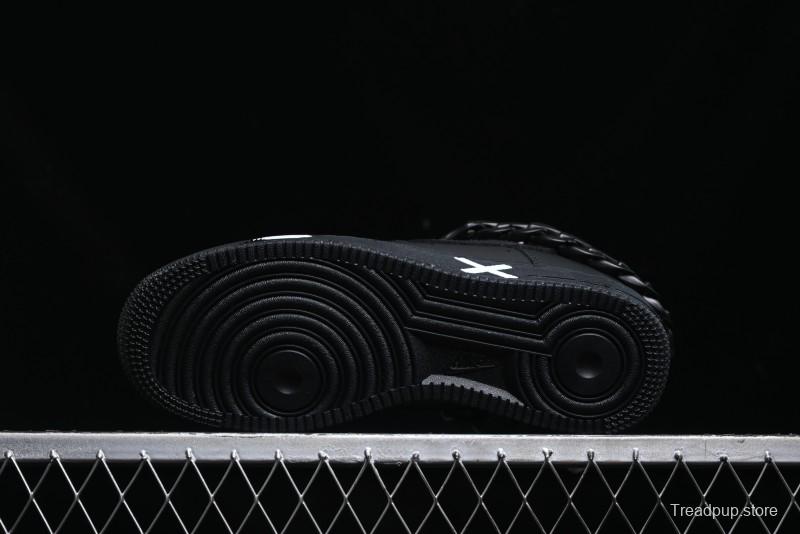 Nike Air Force 1 '07 Low Black Deconstructed Utility Casual Sneakers - CW2288-763