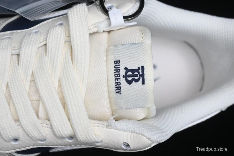 Nike Air Force 1 '07 Low Burberry Collaboration - Off White Navy Blue Patchwork Low Top Casual Sneakers BB8588-222