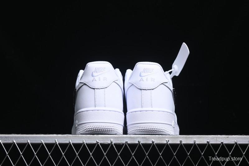 Nike Air Force 1 '07 Low Stussy Collaboration - Crystal Milk Coffee Low-Top Casual Sneakers - IF1686-101