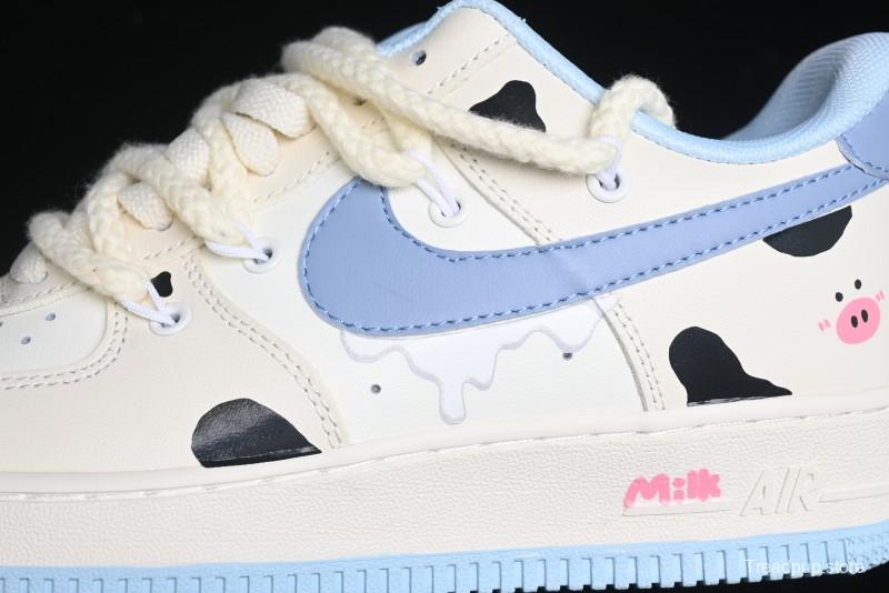Nike Air Force 1 '07 Low Milk Pig Casual Lace-Up Sneakers - BD7701-110