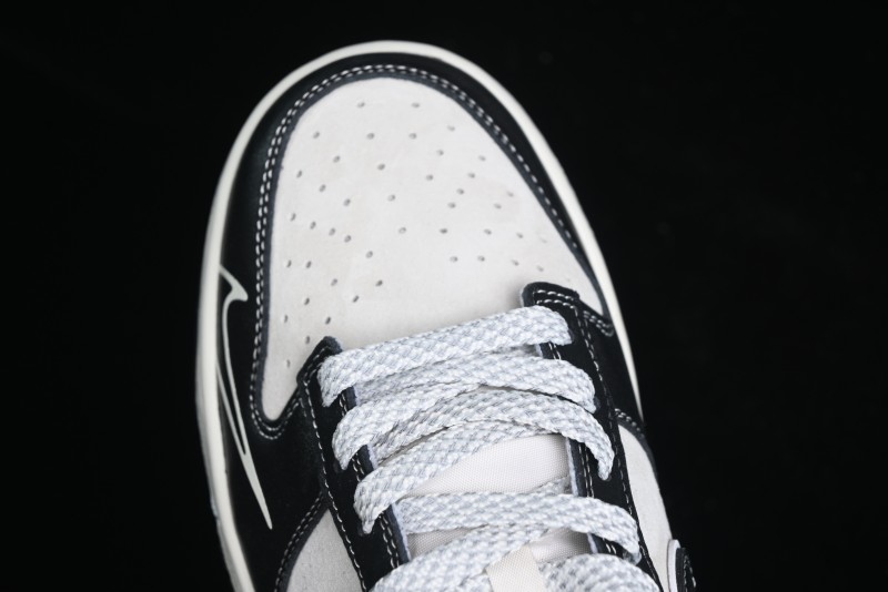 Nike SB Dunk Low The North Face Series - High Gloss Black Swoosh Anniversary Custom Low-Top Casual Skate Shoes - DJ2024-047