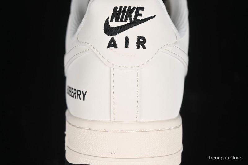 Nike Air Force 1 '07 Low Burberry Collaboration - Black White Patchwork Casual Sneakers - BB8588-227