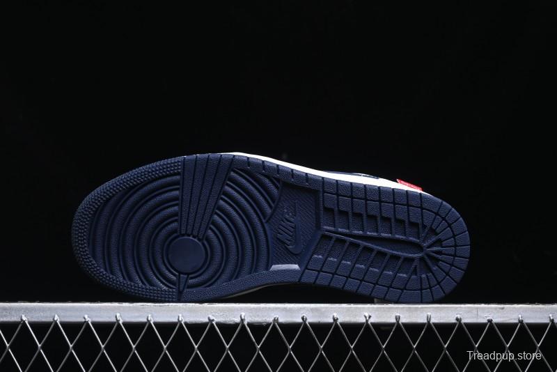 Nike Air Jordan 1 Low Supreme x The North Face Retro Basketball Shoes - XX3318-188