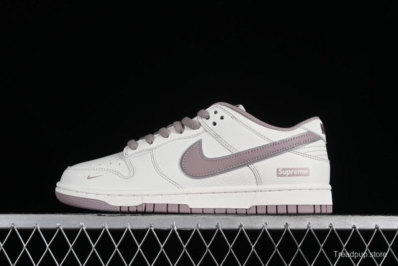 Nike Supreme SB Dunk Low Custom High-End Casual Skateboarding Shoes with Light Pink Colorway - RM2308-331