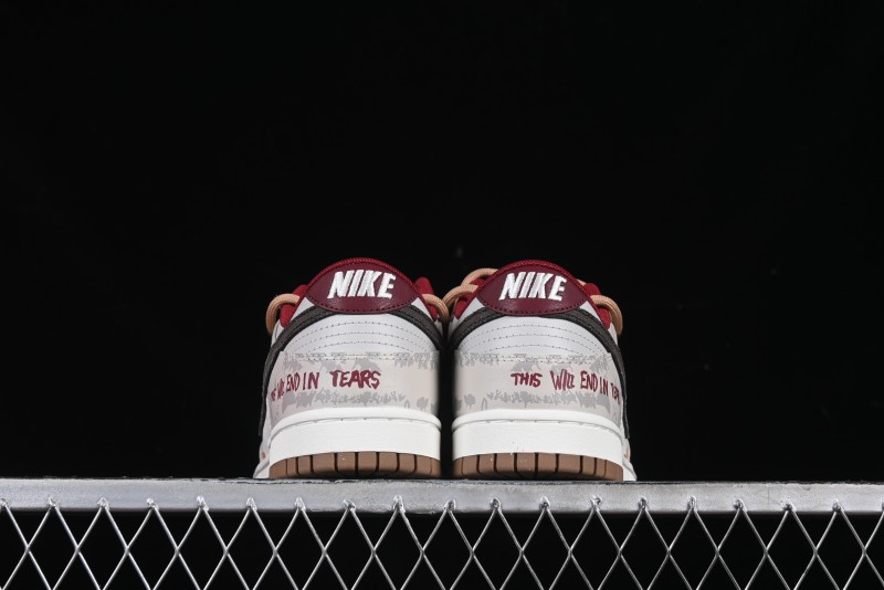 Nike Dunk Low Retro Vintage Distressed Graffiti Deconstructed Casual Sneakers - FB7160-161