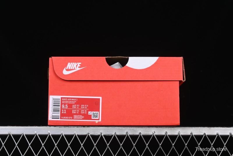 Nike Air Max 1 Retro Running Shoes with Half-Sole Air Cushion - HJ9292-070