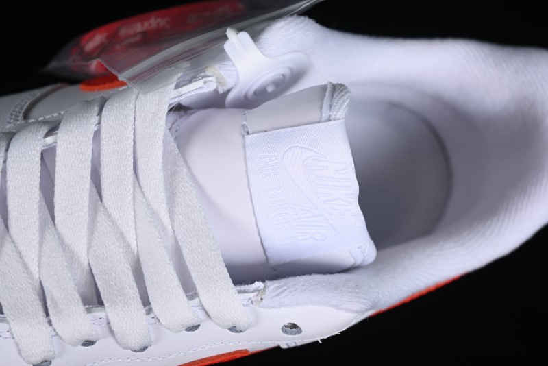 Nike Supreme x Air Force 1 '07 Low White Red Collaboration Casual Sneakers - CU9225-101