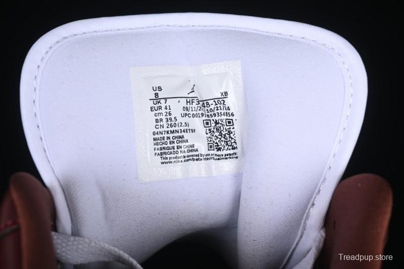 Nike Air Jordan 1 Low AJ1 White University Red Casual Sneakers - HF3148-102