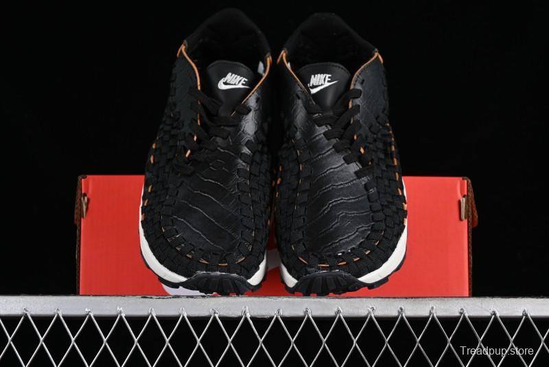 Nike Air Footscape Woven Asymmetrical Woven Slip-Resistant Low-Top Lifestyle Sneakers - FQ8129-010