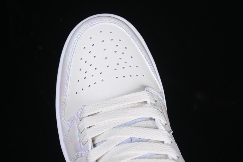 Nike Air Jordan 1 Low "Year of the Snake 2025" Retro Basketball Shoes with Pearl Iridescent Finish - HF4080-001