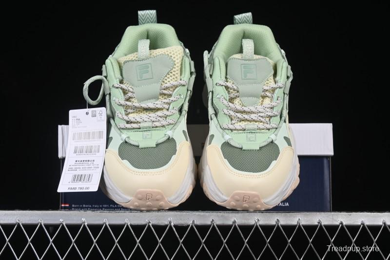 Fila Fusion Retro Mars Running Shoes with Lace-Up Design and Cushioned Sole - F12W422103FMB