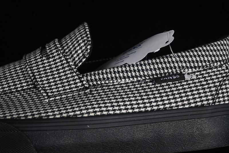 Vans Demons Style 53 Black White Retro Houndstooth Loafers - VN000CQPYER