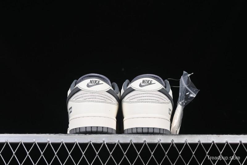 Nike SB Dunk Low Supreme Anniversary Customized Casual Skate Shoes with Double Mini Swoosh - XX3168-303