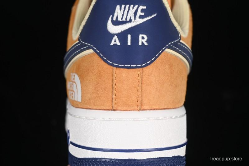 Nike Air Force 1 '07 Low The North Face Collaboration Sport Orange Low-Top Casual Sneakers - DM6688-053