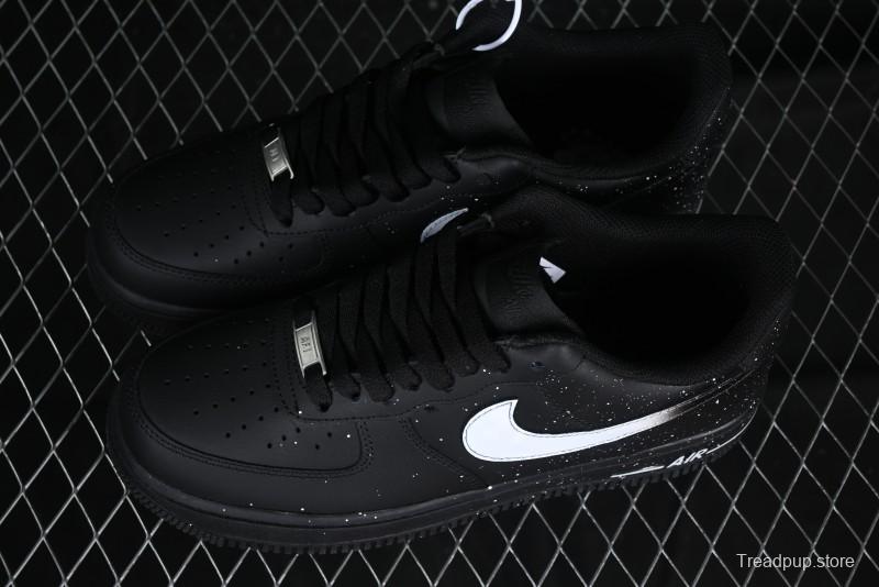 Nike Air Force 1 '07 Low Casual Sneakers with Black Splatter Design - ZH0316-046