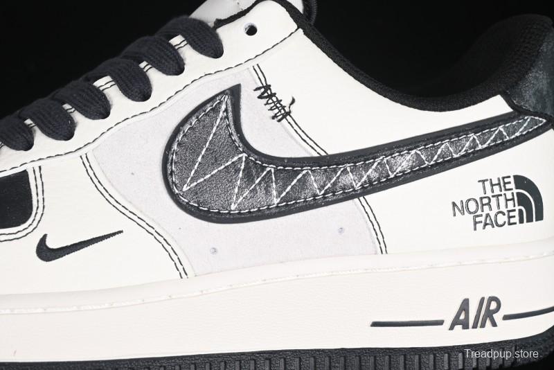 Nike Air Force 1'07 Low The North Face Collaboration Patent Leather Black Stitch Low-Top Casual Sneakers - DM6688-005