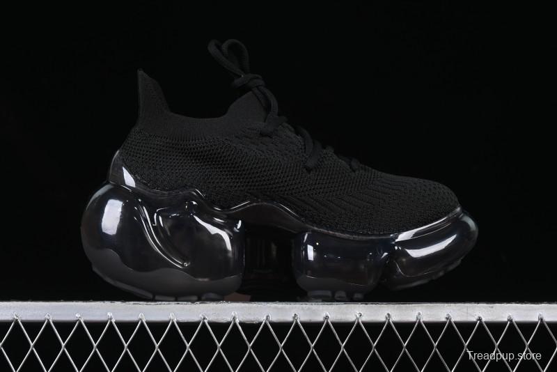 Grounds Big Bubble High Platform Sneakers Black - AJE5