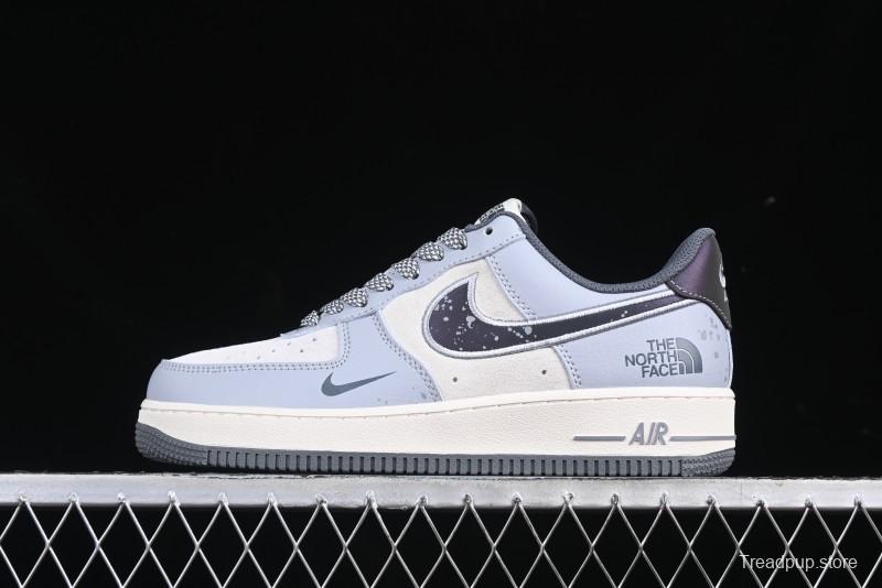 Nike Air Force 1 '07 Low The North Face Collaboration Embroidered Splash Design Casual Sneakers - DM6688-006