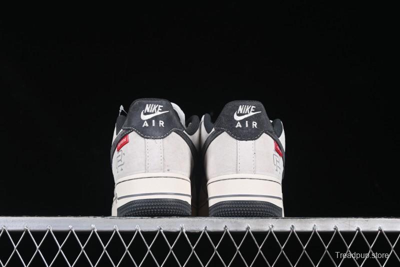Nike Air Force 1 '07 Low Champion Collaboration Dual-Tone Grey Swoosh Triple Mini Swoosh Low-Top Casual Sneakers - SJ6698-022