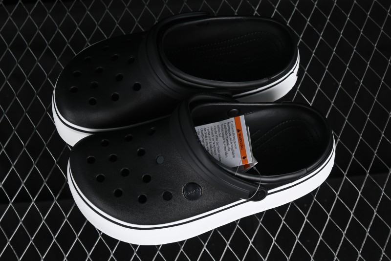 Crocs Crocband Platform Rainbow Comfortable Thick-Soled Clogs - B.D4