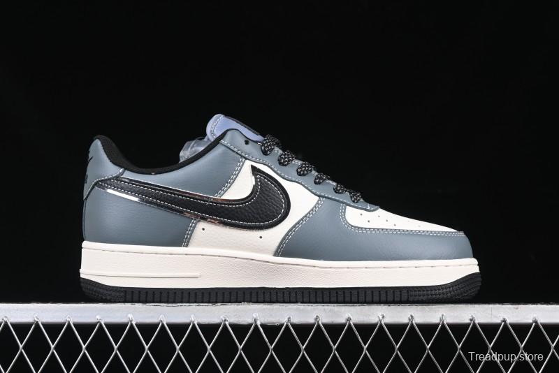 Nike Air Force 1 '07 Low Supreme Collaboration Sneakers in Blue Grey - XZ6188-385