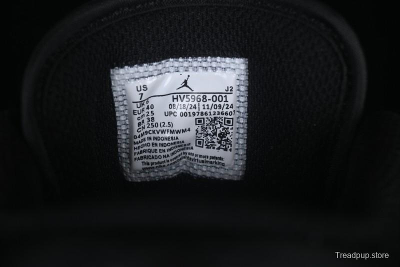 Nike Air Jordan 1 Low AJ1 Basketball Shoes in Black and White Canvas and Leather - HV5968-001