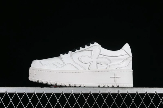 SMFK Comfortable Chunky Sole White Sneakers - T.D4