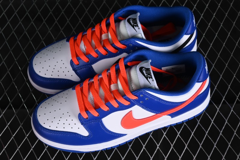 Nike Dunk Low SB Casual Skate Shoes in White Blue Red - CW1590-104