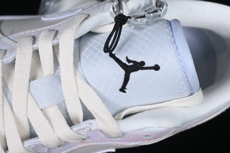 Nike Air Jordan 1 Low "Year of the Snake 2025" AJ1 Basketball Shoes with Iridescent Pearl Finish - HF4080-001