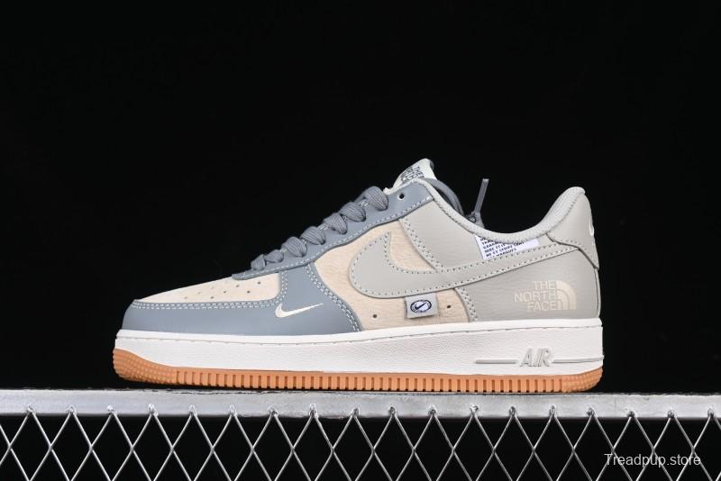 Nike Air Force 1 '07 Low The North Face Collaboration Light Blue Gum Sole Low-Top Casual Sneakers - DM6688-022