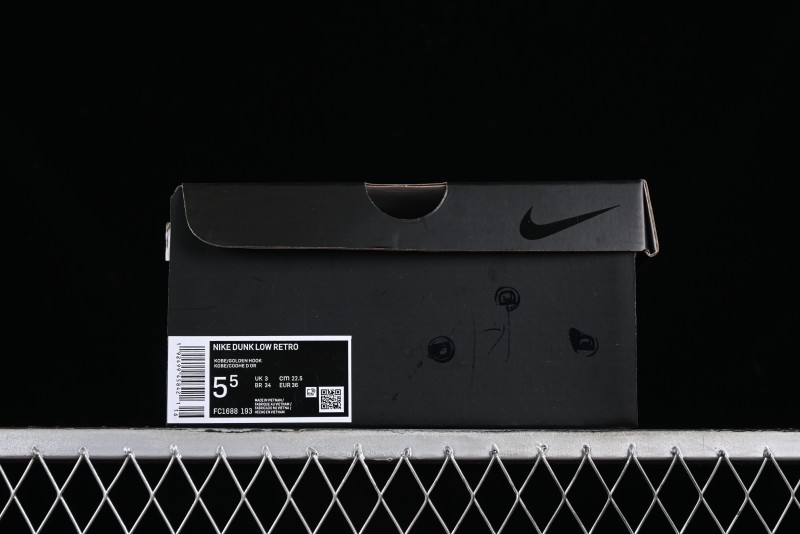 Nike SB Dunk Low Kobe Series - White Gold Anniversary High-End Custom Low-Top Casual Sneakers - FC1688-193