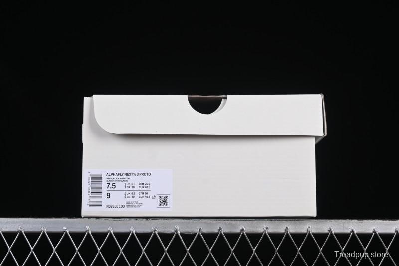 Nike Zoom Vaporfly Next 3% Prototype Super Marathon Running Shoes with Dual Air Zoom and ZoomX Foam - FD8356-100