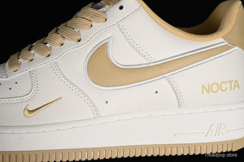Nike Nocta x Nike Air Force 1 '07 Low Casual Sneakers with Reflective Details and Full-Length Air Cushion - NO0224-028