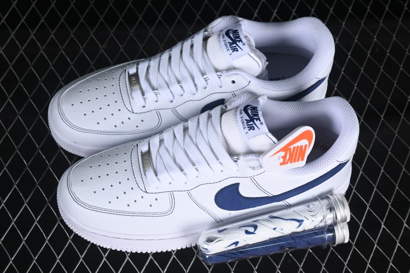 Nike Air Force 1'07 Low Casual Sneakers with Full-Length Air Cushion - HQ2037-100