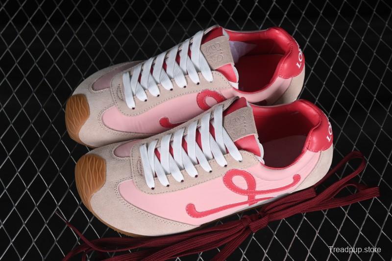 Loewe Ballet Runner 2.0 Sneakers Retro Style Lightweight Casual Sports Shoes - Pink Rose