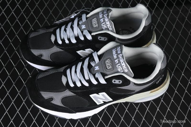 New Balance Made In USA M993 Series Classic Retro Casual Running Shoes - MR993BK