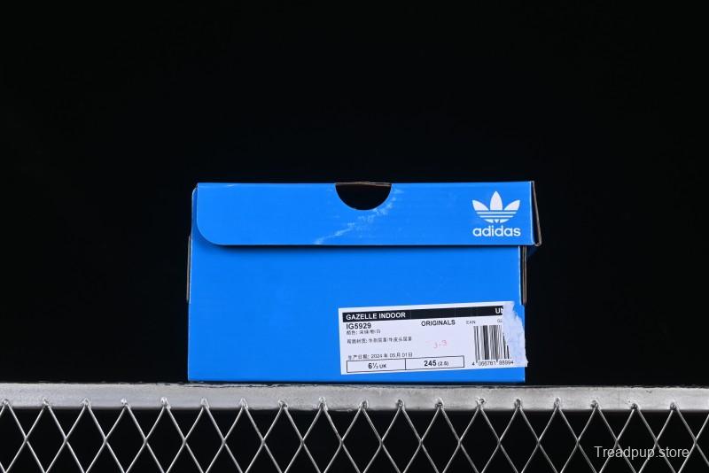 Adidas Gazelle Indoor Originals Retro Casual Slip-Resistant Wear-Resistant Low-Top Sneakers - IG5929