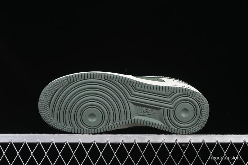 Nike Air Force 1 '07 Low The North Face Collaboration Beige Green Mini Swoosh Casual Sneakers - KK1988-043