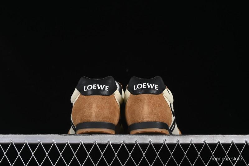 Loewe Ballet Runner 2.0 Sneakers Retro Style Lightweight Training Shoes - Apricor