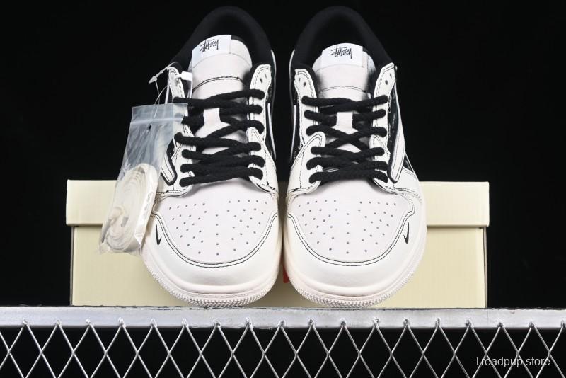 Nike Travis Scott x Fragment Design x Air Jordan 1 Low OG SP AJ1 Low Top Casual Sneakers - SJ2068-121