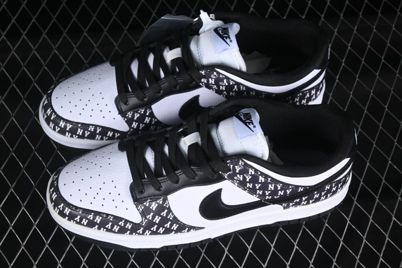 Nike SB Dunk Low MLB Collaboration Manchu Black Swoosh Anniversary Custom Low-Top Casual Sneakers - LW1818-111
