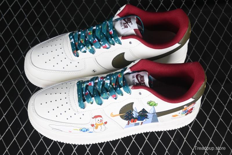 Nike Air Force 1 '07 Low Custom Christmas Party Casual Sneakers - DM0970-132