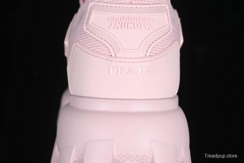 Prada Cloudbust Air Thunder Lifestyle Low-Top Sneakers with Anti-Slip and Wear-Resistant Design - 1E819L